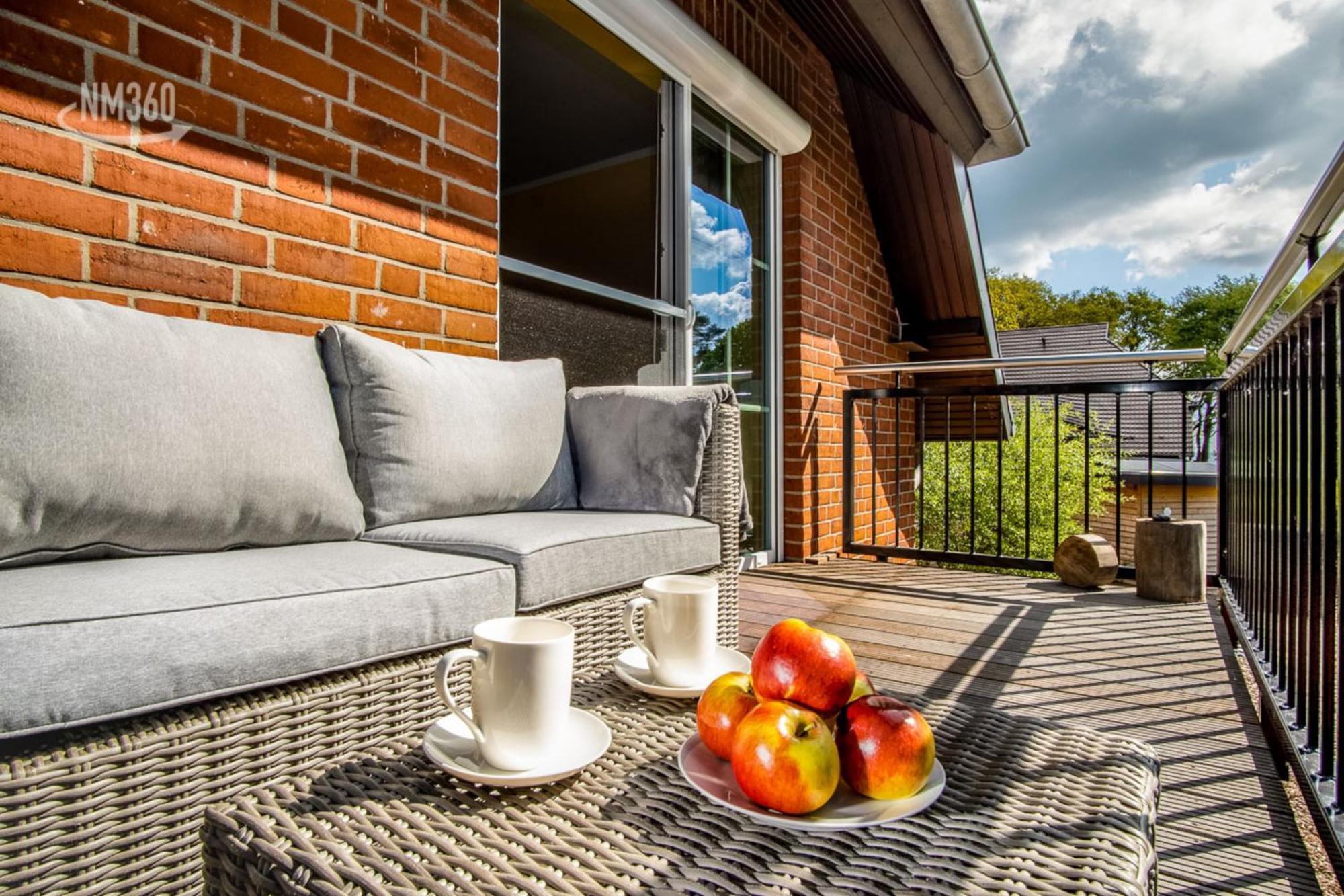 Traumhaftes Appartement Mit Balkon - Odins Blick Wohnung 6 - Mit Privatstrand, Sauna Lobbe Exterior foto